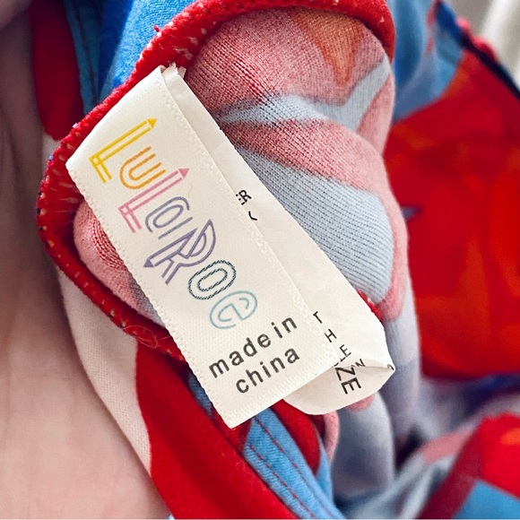 Star Leggings Multi Color, One Size Americana July 4th USA - Picture 3 of 4